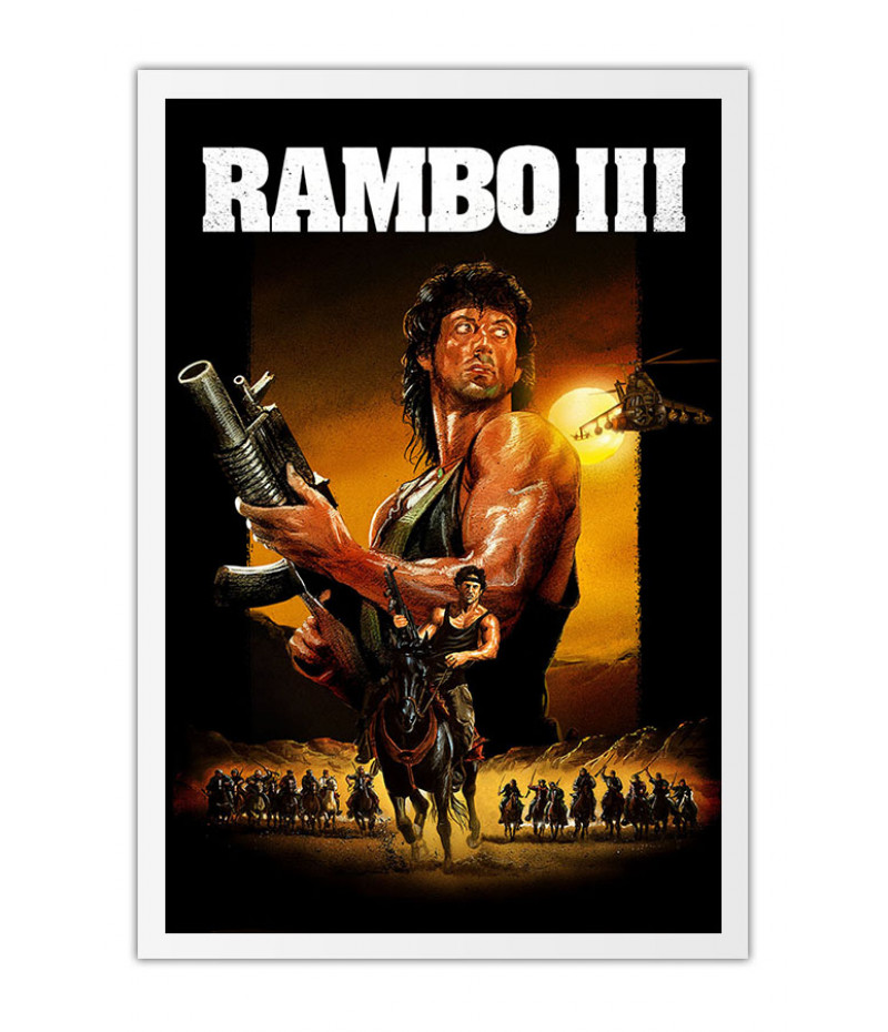 Big Poster Filme Rambo 3 LO004 Tamanho 90x60 cm