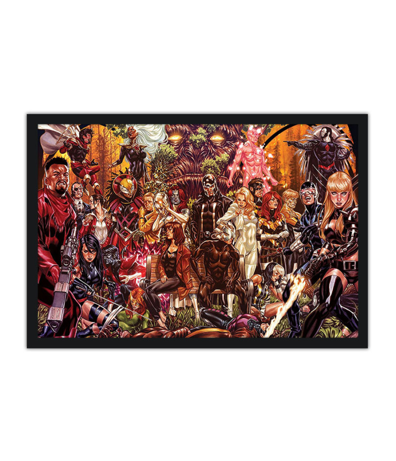Poster Compilado de Heróis - Marvel - Comics