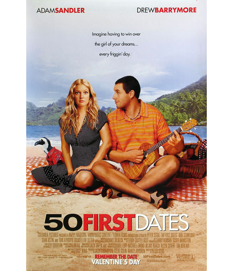 Poster Como Se Fosse A Primeira Vez - 50 First Dates - Filmes