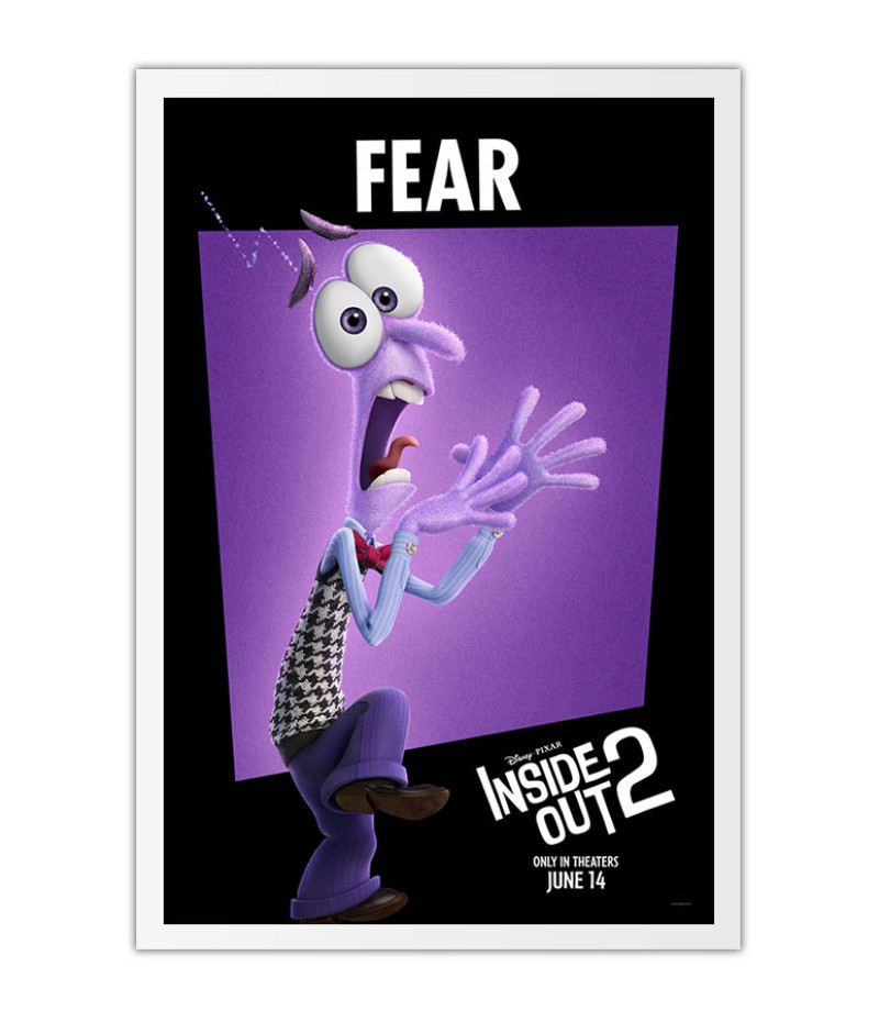 Poster Divertidamente 2 - Medo - Inside Out 2 - Animação - Infantil - Filmes