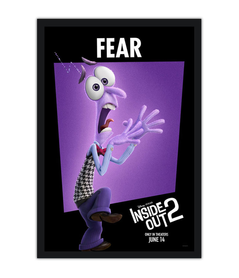 Poster Divertidamente 2 - Medo - Inside Out 2 - Animação - Infantil - Filmes