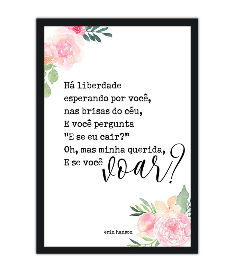 Poster Frases - Erin Hanson - Motivacional