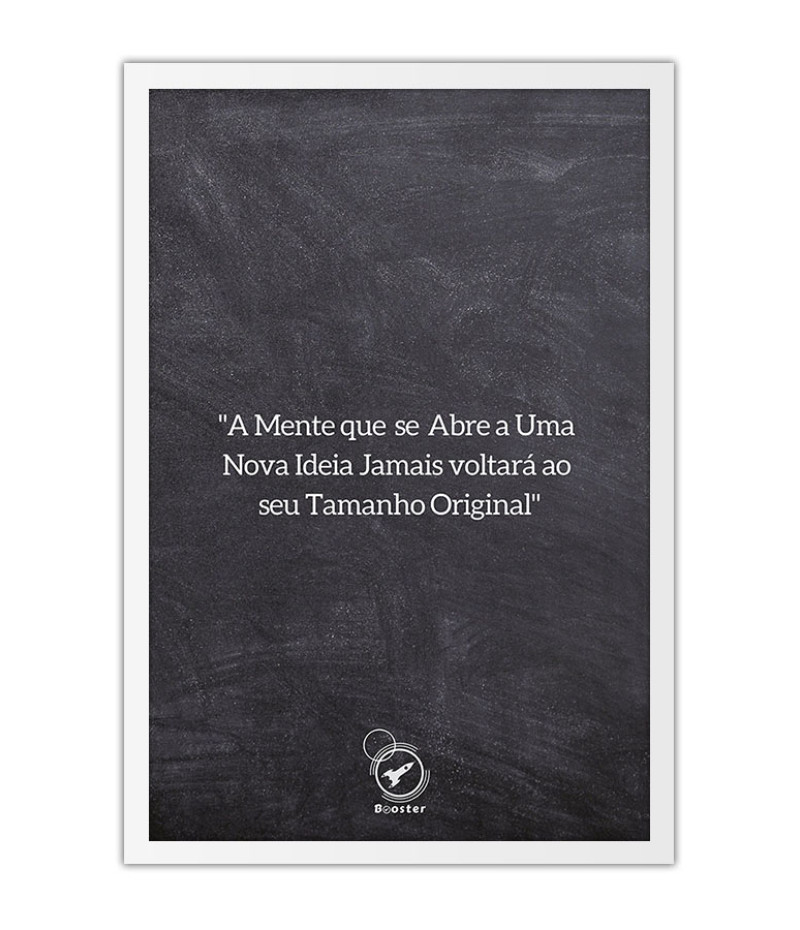 Poster A Mente Que Se Abre - Motivacional