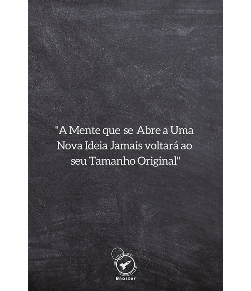 Poster A Mente Que Se Abre - Motivacional
