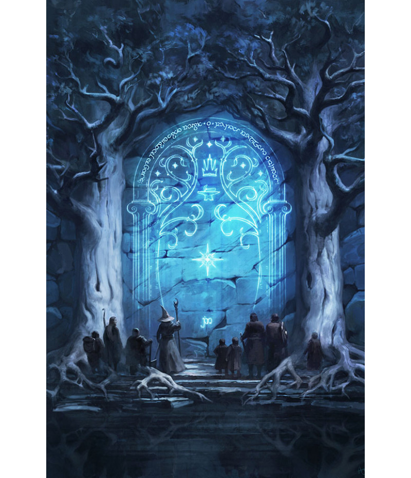 Poster O Senhor Dos Aneis - Lord Of The Rings - Say Friend - Filmes