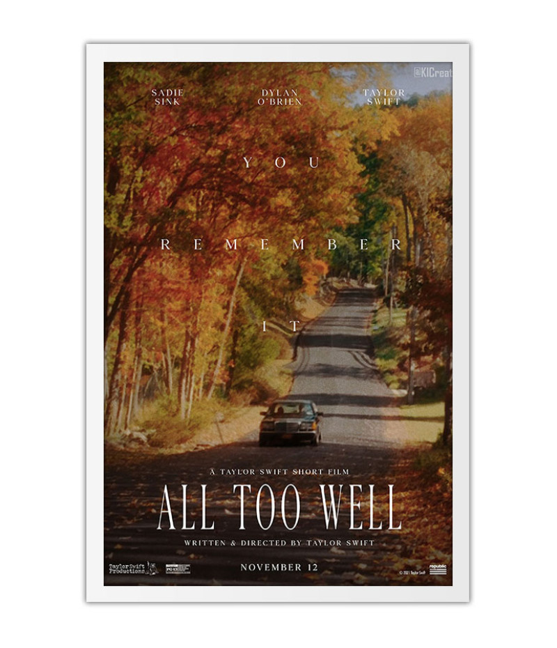 Poster Taylor Swift - All Too Well - Artistas Pop
