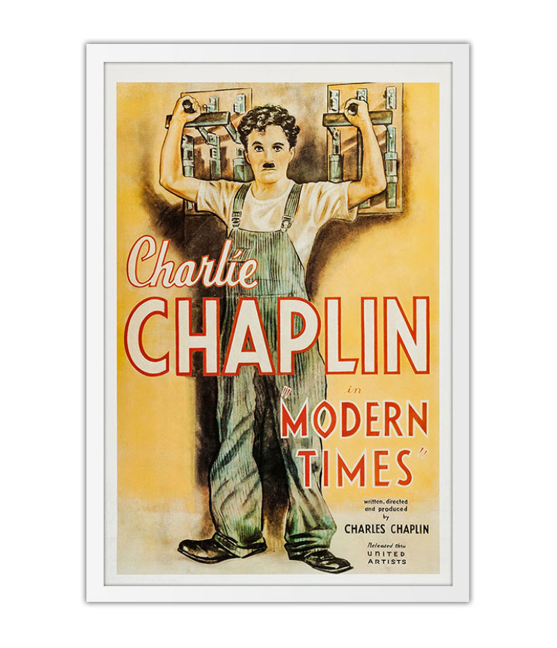 Poster Tempos Modernos - Chaplin - Filmes