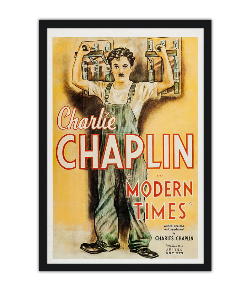 Poster Tempos Modernos - Chaplin - Filmes