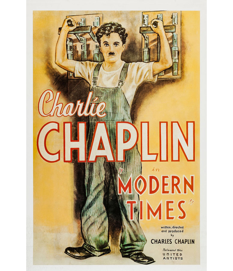 Poster Tempos Modernos - Chaplin - Filmes
