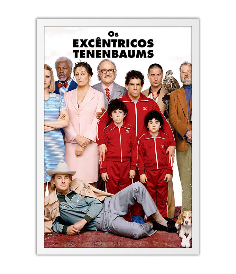 Poster The Royal Tenenbaums - Os Excentricos Tenenbaums - Wes Anderson - Filmes