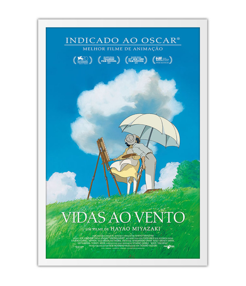 Poster Vidas Ao Vento - Estudio Ghibli - Filmes