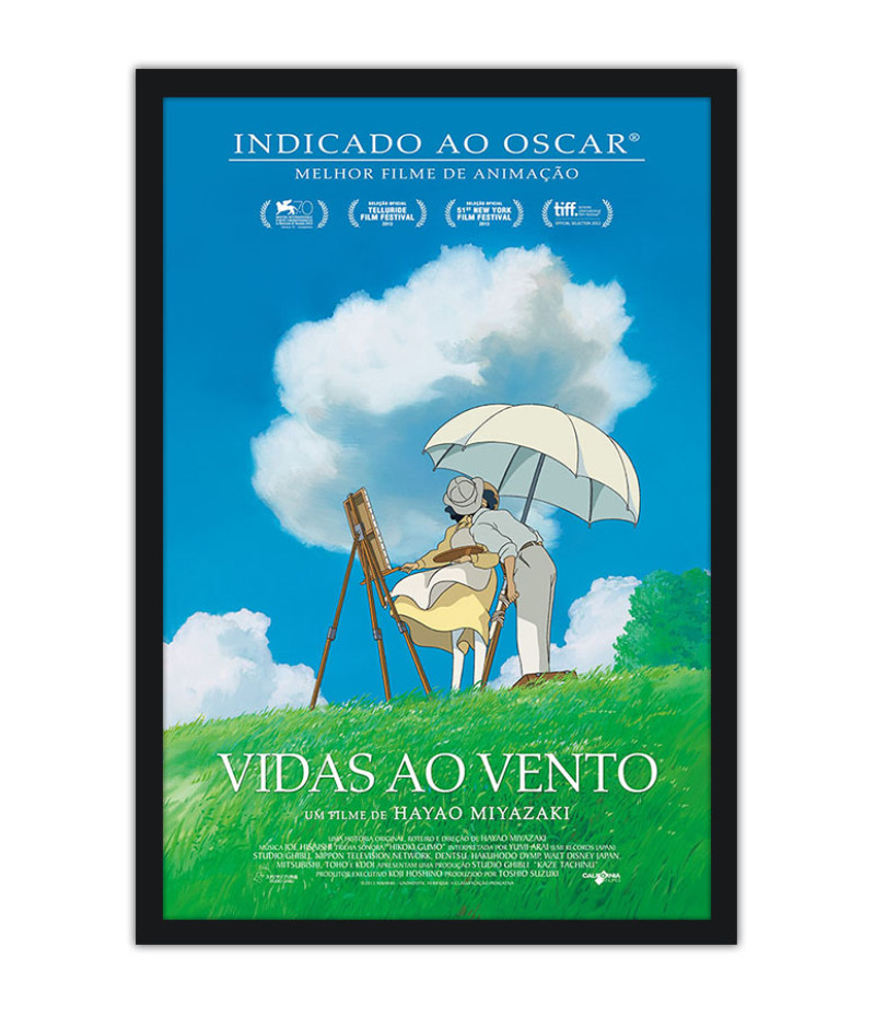 Poster Vidas Ao Vento - Estudio Ghibli - Filmes