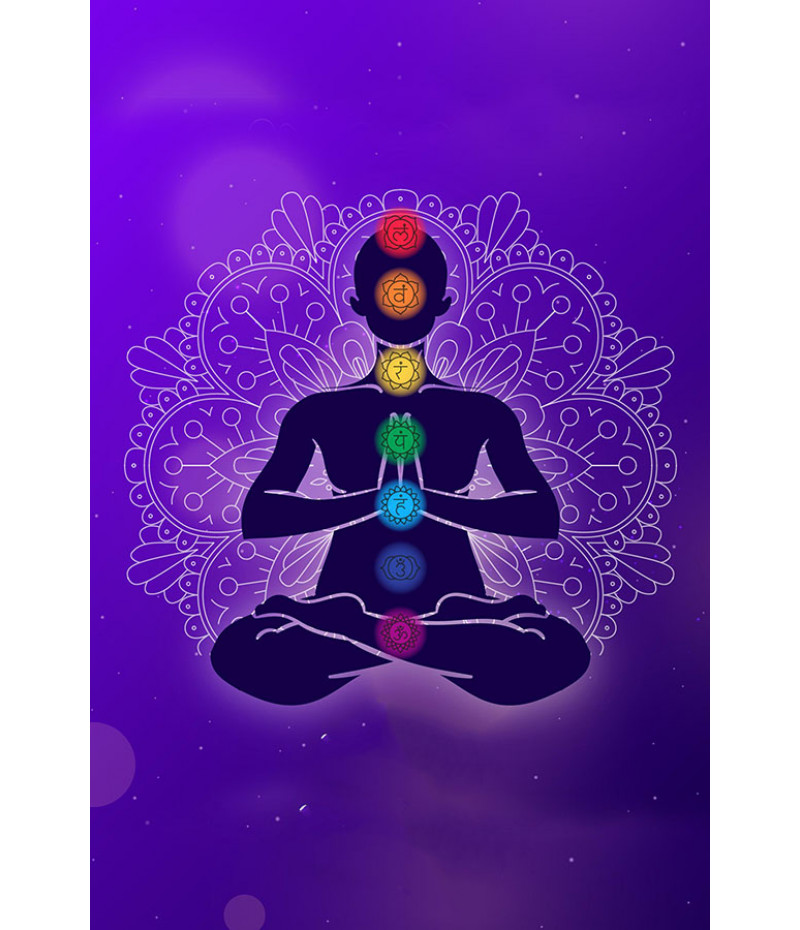 Poster Yoga - Meditação - Meditation - Chakra - Uau Posters
