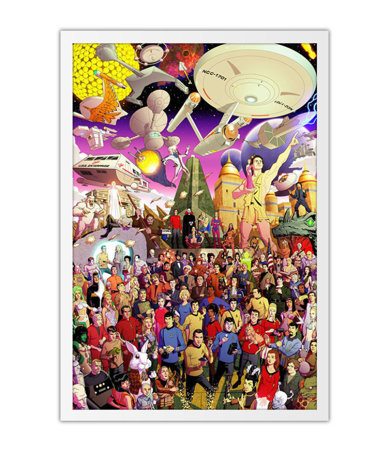 Poster Star Trek Especial Personagens Geek Nerd