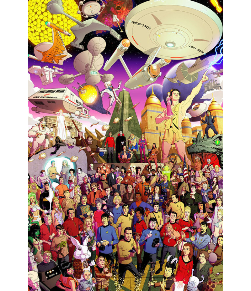 Poster Star Trek Especial Personagens Geek Nerd